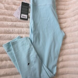 Glyder Light Aqua Ribbed Active Leggings
